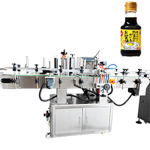 Automatic labeling machine in the production line
